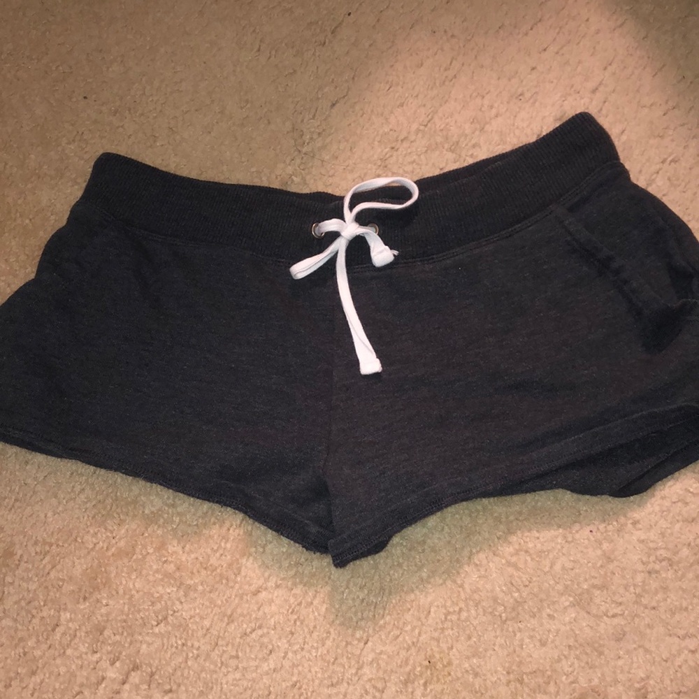 aerie dark gray sweat shorts